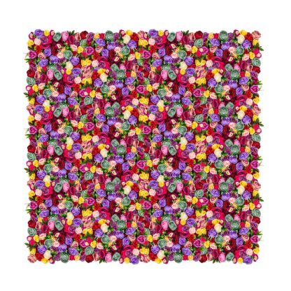 Rose and Peony Flower Wall Panel FW062