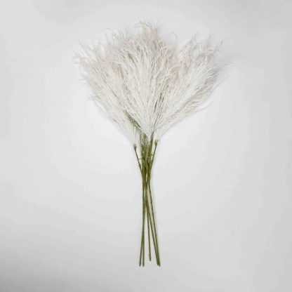 Artificial Seeded Pampas - White