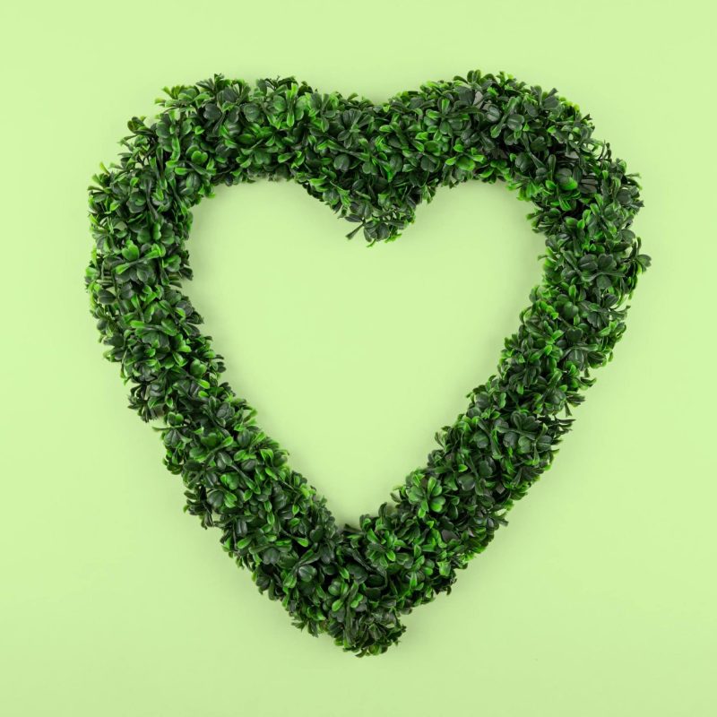 Boxwood Heart Wreath