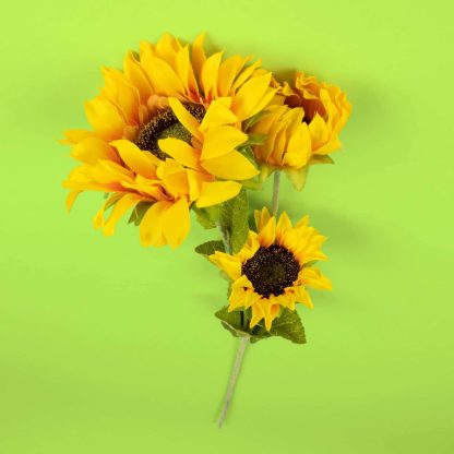 Sunflower Stem - 3 Head 66cm