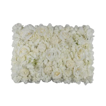 Mixed Flower Wall Panels - Ivory