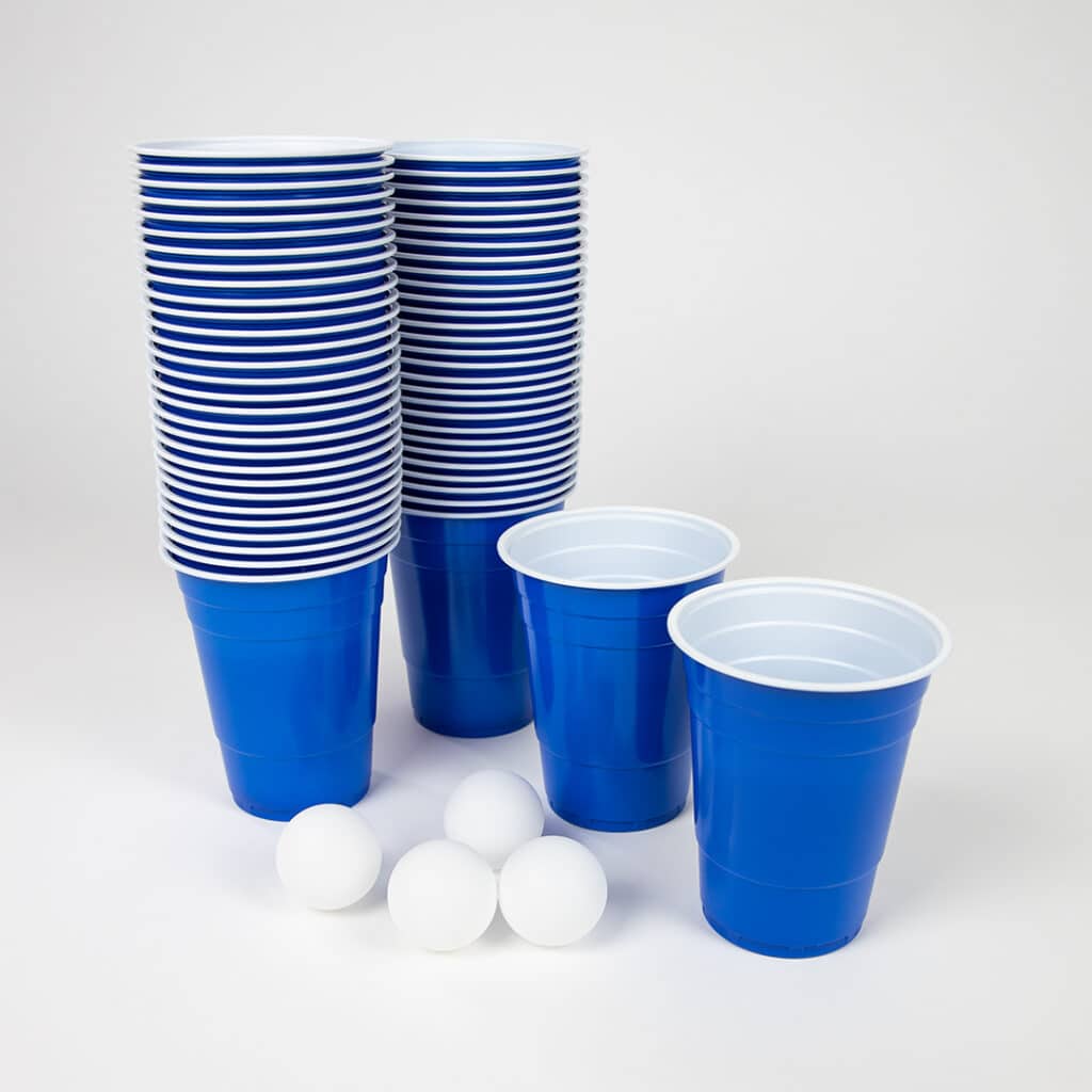 Beer Pong Cups - Red or Blue | Pack of 60 | Iconic Party Game