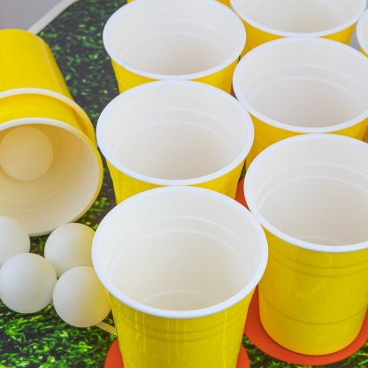 Reusable Beer Pong Cups Yellow
