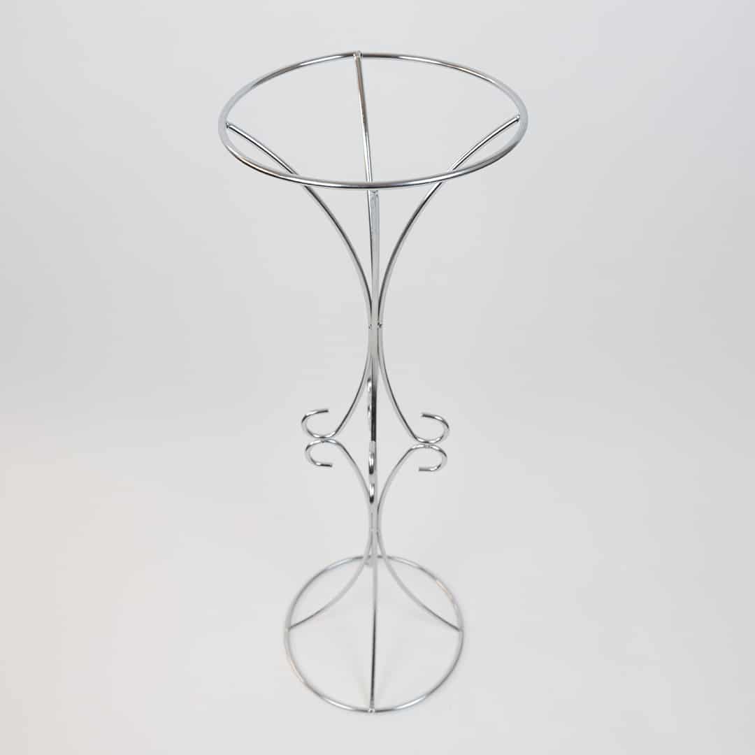 Ornate Flower Stand Centrepiece - Electroplated reflective finish