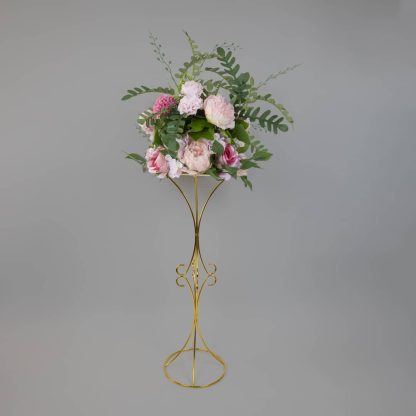 Ornate Flower Stand Centrepiece Gold