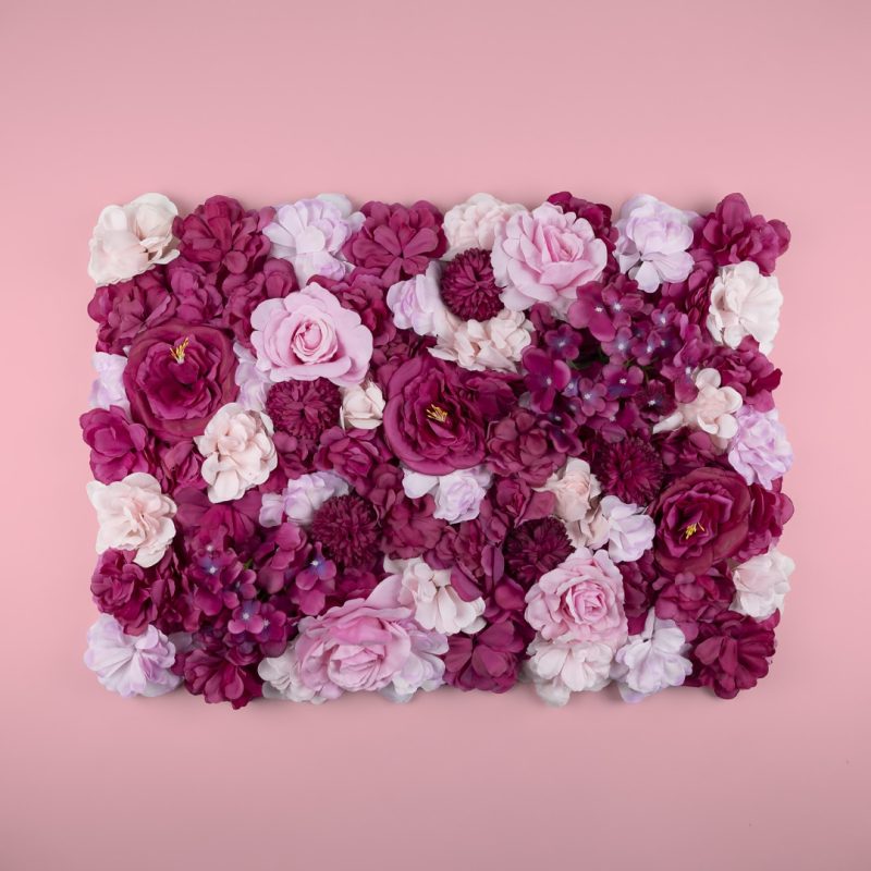 Mixed Flower Wall Panels - Mixed Pinks