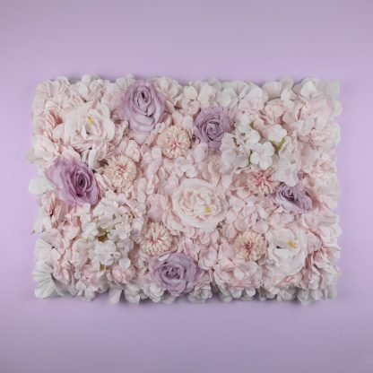 Mixed Flower Wall Panels - Pink And Light Purple