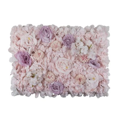 Mixed Flower Wall Panels - Pink And Light Purple