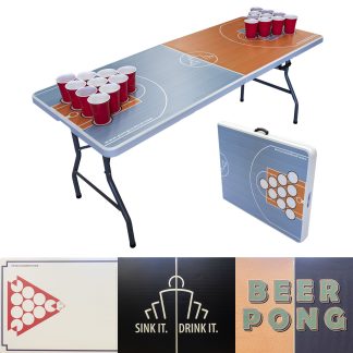 Beer Pong Folding Trestle Table - Assorted Designs