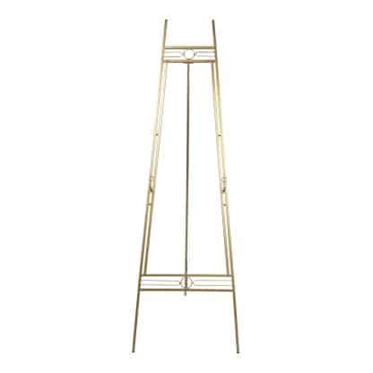 Art Deco Metal Easel Stand 145cm - Gold