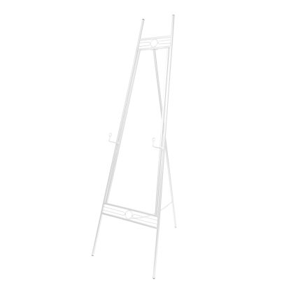 Art Deco Metal Easel Stand 145cm - White