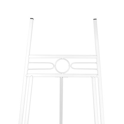 Art Deco Metal Easel Stand 145cm - White
