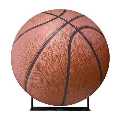 Round Graphic Backdrop - Basketball