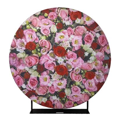 Round Graphic Backdrop - Rose