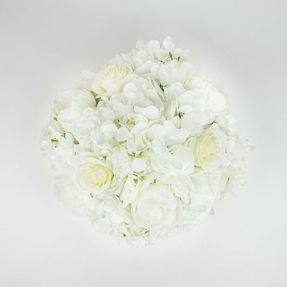White Flower Ball - Top View
