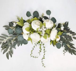 Artificial Flower Swag - 70cm Swag White