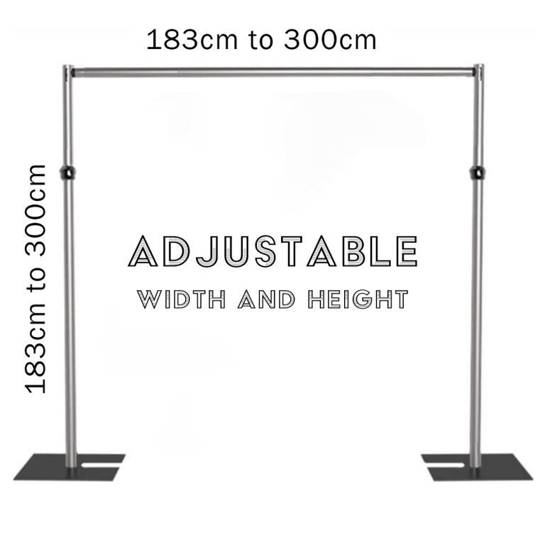 Pipe and Drape Backdrop Stand - Adjustable Party Backdrop Stand