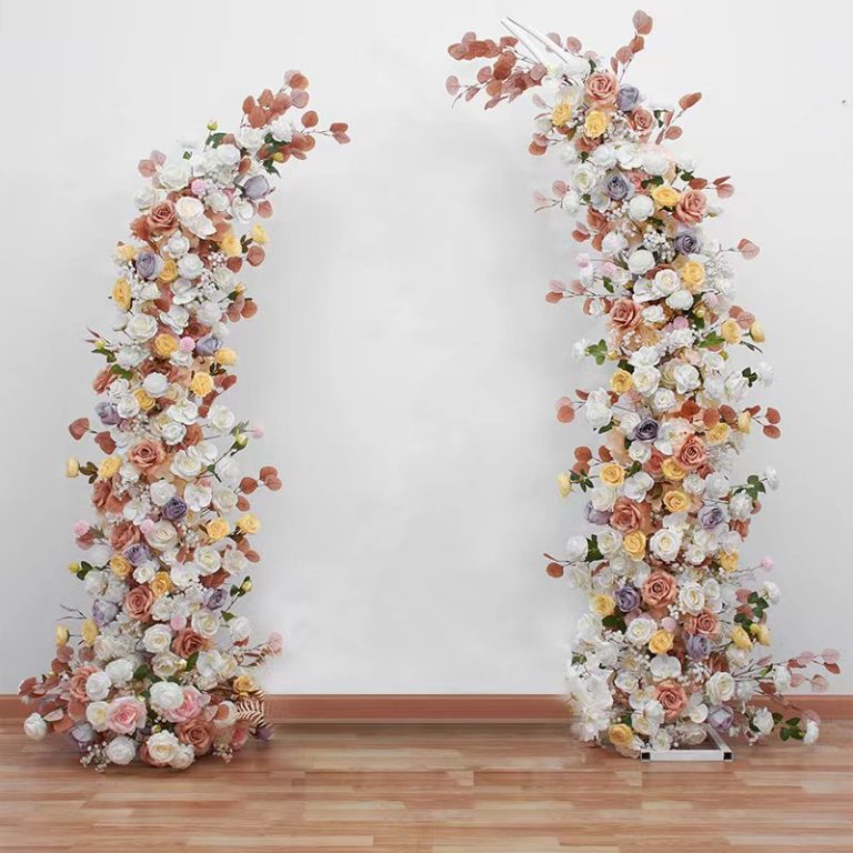 Crescent Floral Arch 2Piece 210cm Wedding Arch Flower Arbour