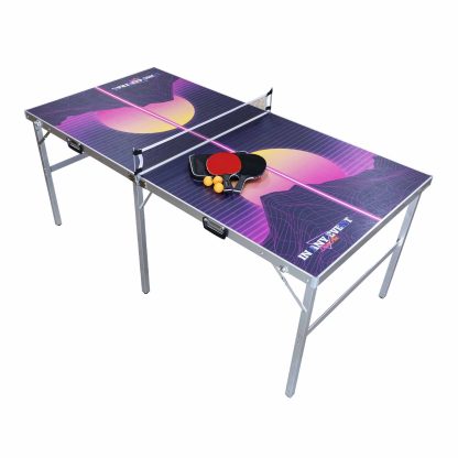 Portable Folding Table Tennis Table - Vaporwave
