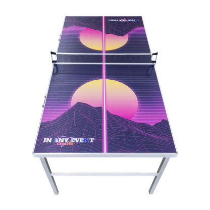 Portable Folding Table Tennis Table - Vaporwave