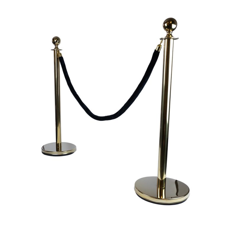 Gold Velvet Rope Stanchion Bollards | VIP Barrier | In Any Event