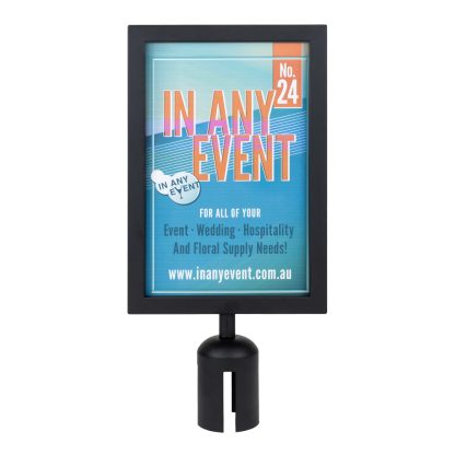 Retractable Belt Barrier - A4 Sign Frame