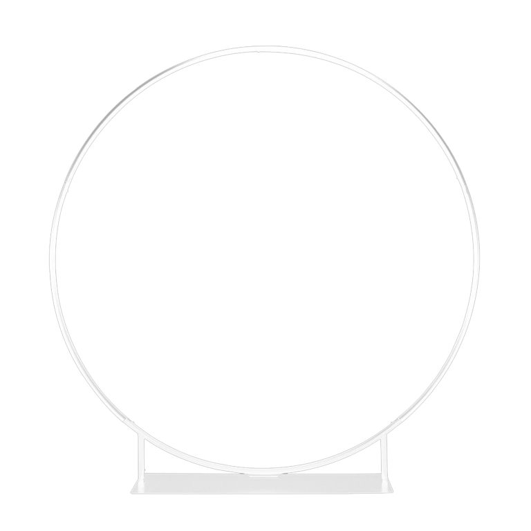 Stand Up Rounded Backdrop Sign Round Backdrop Stand - 7 Foot (2.1m) Black Or White