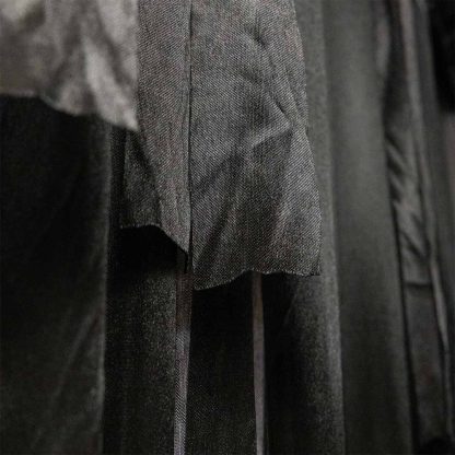 Ice Silk Backdrop Curtains - 3m Pleated Rayon Wedding Backdrop Drapes - Black