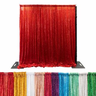 Sequin Backdrop Curtain to suit Pipe And Drape Backdrop Stand