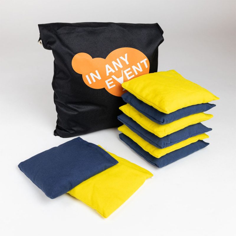 Cornhole Toss Game Bean Bag Set - 8 Pack - Yellow and Blue