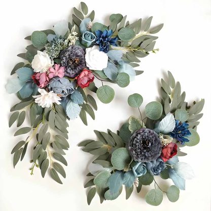 2-Piece Artificial Flower Swag Garland - Wedding Arches, Floral Decor, Flower Arrangements