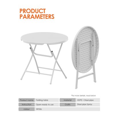 80cm Round Trestle Table 06