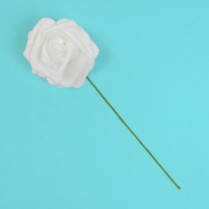 Artificial Rose With Wire Stem - 25 Pack