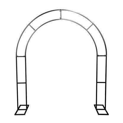 Metal Round Arch in Black. Perfect Arbour for weddings and other special events. Unique Wedding Arch is available in three colours.