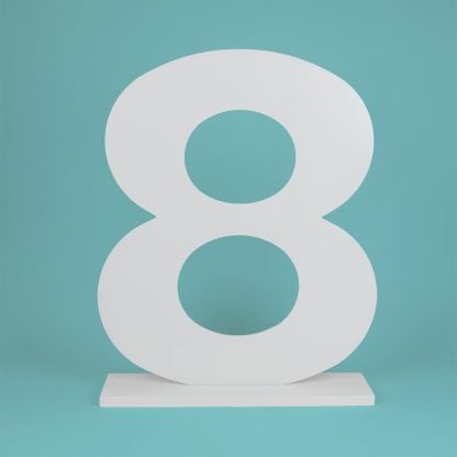 60cm MDF Birthday Numbers With Stand - Number 8