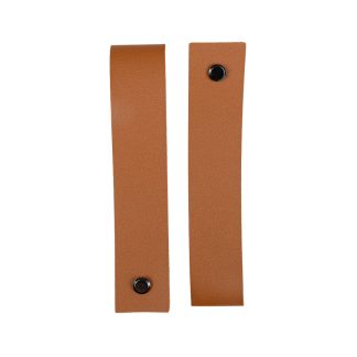 Tan Faux Leather Signage Hanging Straps - Durable and Stylish Accessory for Signage Stands