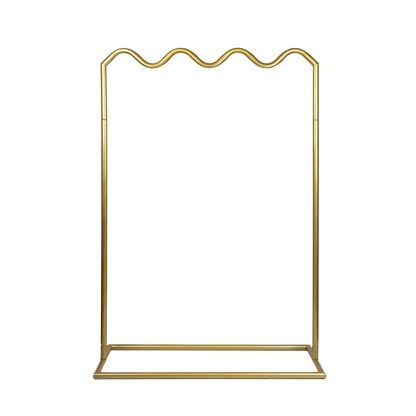 Elegant Gold Wave Signage Stand Frame - Event Sign Holder