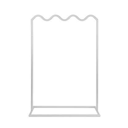 White Wave Signage Stand Frame - Elegant and Modern Event Sign Display