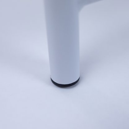 Close-up of A-frame stand leg with non-slip rubber foot, showing quality finish and sturdy metal tubing.